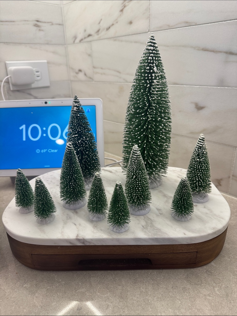 New! Bundle of 10 Lemax Christmas Trees
